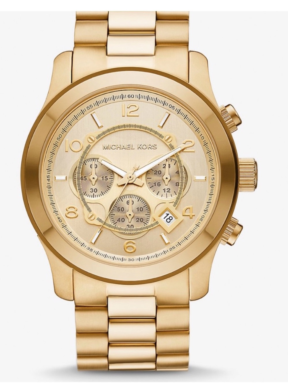 Michael Kors Gold Oversized Runway Watch